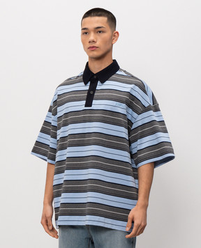 Juun.j Поло в смужку з вишивкою логотипа JC6442P01Q