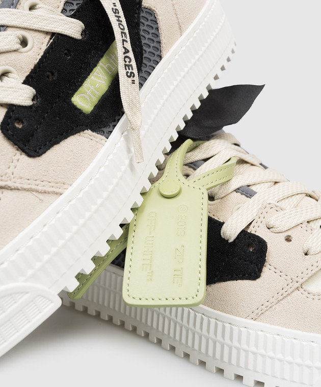 Off-White Бежеві комбіновані кросівки 3.0 Off Court OMIA29KS26LEA002 зображення 5
