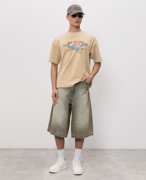 Misbhv Блакитні джинсові бермуди з вінтажним ефектом 260U153