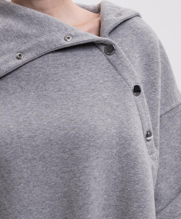 Max Mara Sportmax Сірий меланжевий світшот AEROSI SPXAEROSI зображення 4