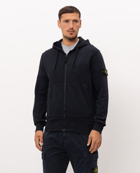 Stone Island Синяя спортивная куртка с логотипом патча L2S156100061S0051