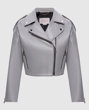 Babe Pay Pls Сіра шкіряна косуха 2516GRAND