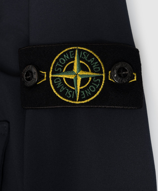 Stone Island Дитяча синя куртка з капюшоном L2S16Q100001S0B2214 зображення 3