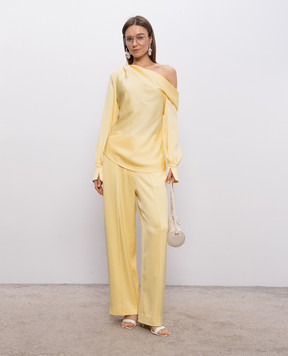 Simkhai Жовта блуза Alice на одне плече 2262081Q