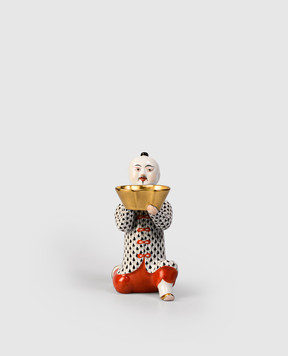 Herend Белая фарфоровая статуэтка Chinese, kneeling 05651000VHN