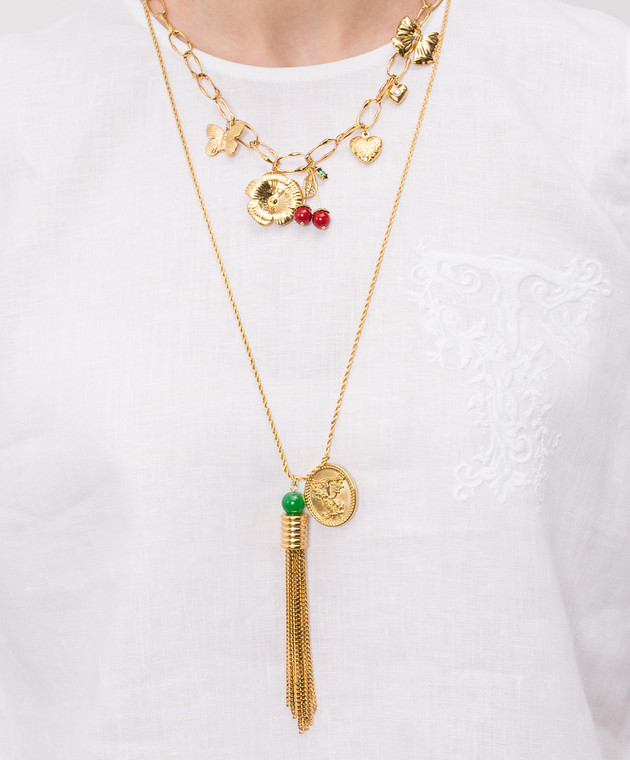 Twinset намисто з двох ланцюжків з підвісками 261TO5451 зображення 2