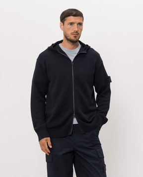 Stone Island Синя спортивна куртка з кашеміром L2S155100064S00FA