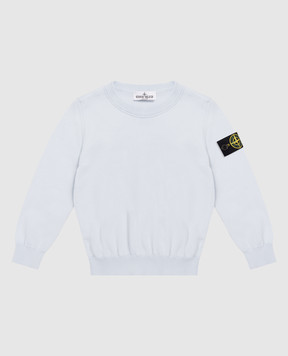 Stone Island Дитячий блакитний джемпер з логотипом L1S165100001S00B224