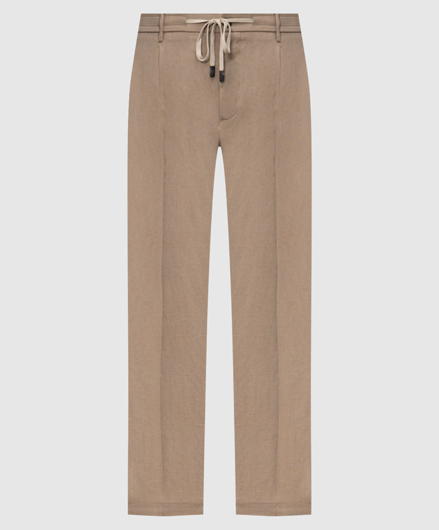Peserico Бежеві штани з льону R54274D02597