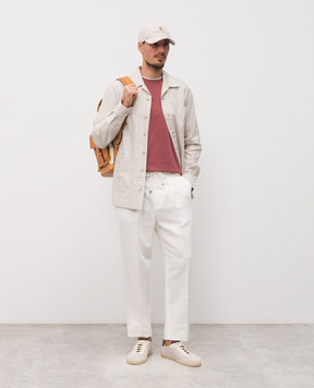 Brunello Cucinelli Рожева футболка з ефектом накладання шарів M0B137427