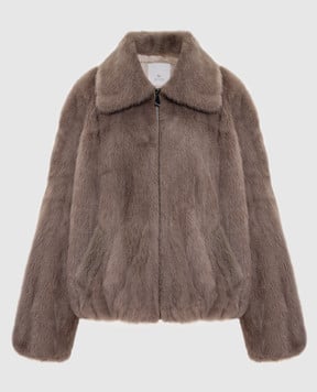 Rindi Бежева шуба з хутра норки 162VS025