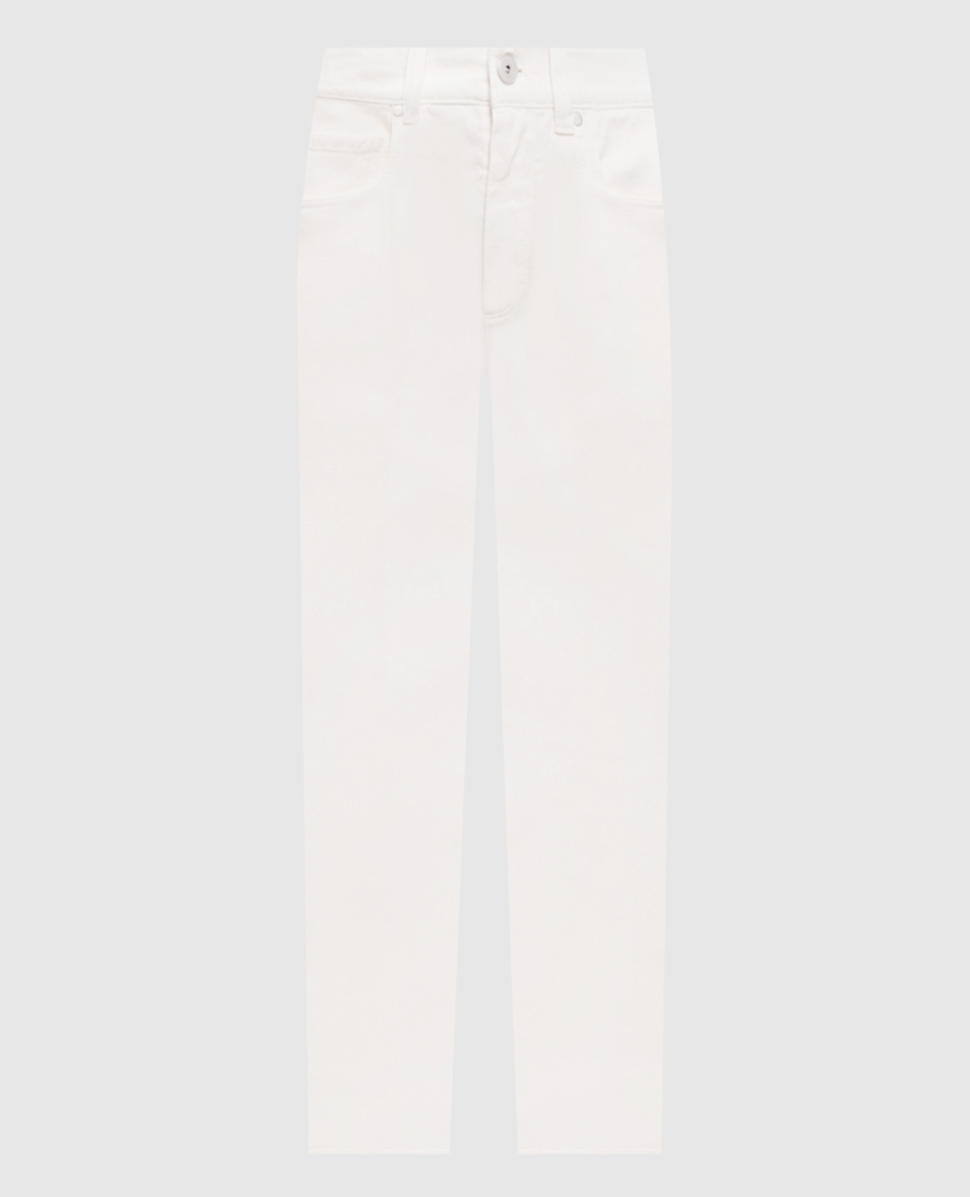 Белые джинсы с патчем