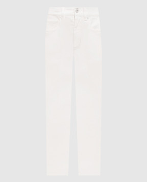 Brunello Cucinelli Білі джинси з патчем M0H81P5568