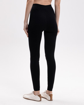 Sporty & Rich Чорні легінси з вовни PA09682315BA01