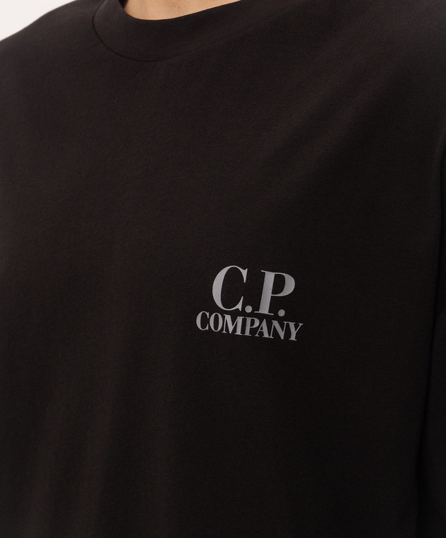 C.P. Company Чорна футболка MTS135A005100W зображення 5