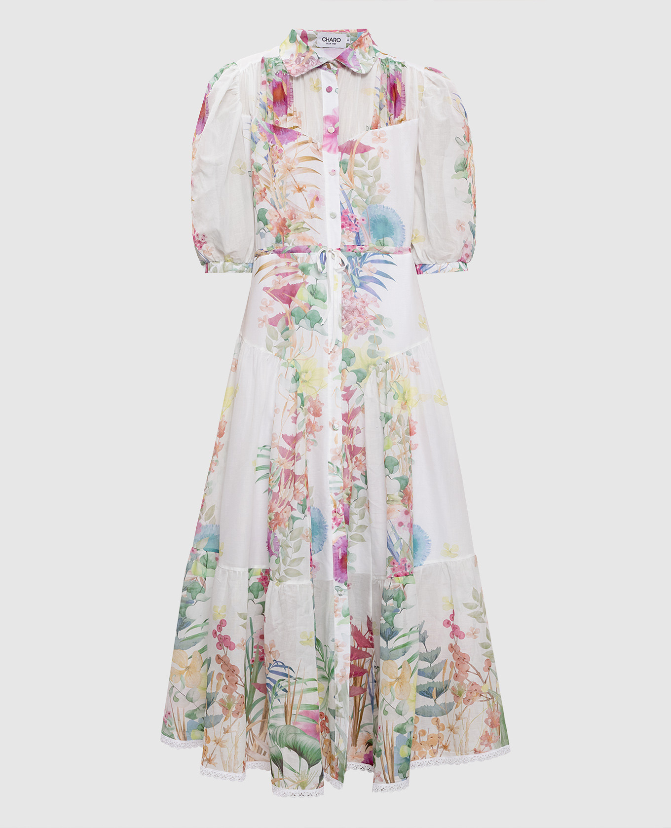 

Платье макси Lotus в цветочный принт, Разноцветный, Повседневные платья