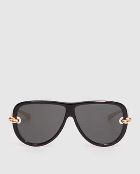 Bottega Veneta Черные очки Knot A002JCVBL80