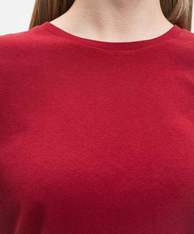 Khaite Бордова футболка Mae 2196138 зображення 5