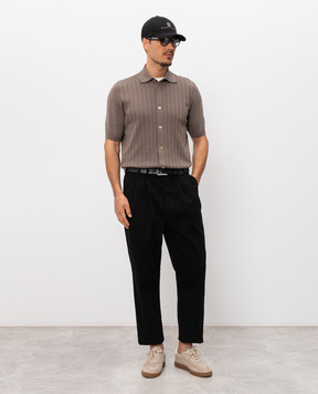 Brunello Cucinelli Біла футболка в рубчик MR8301336