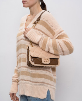 Twinset Коричнева сумка з логотипом 252TD8110