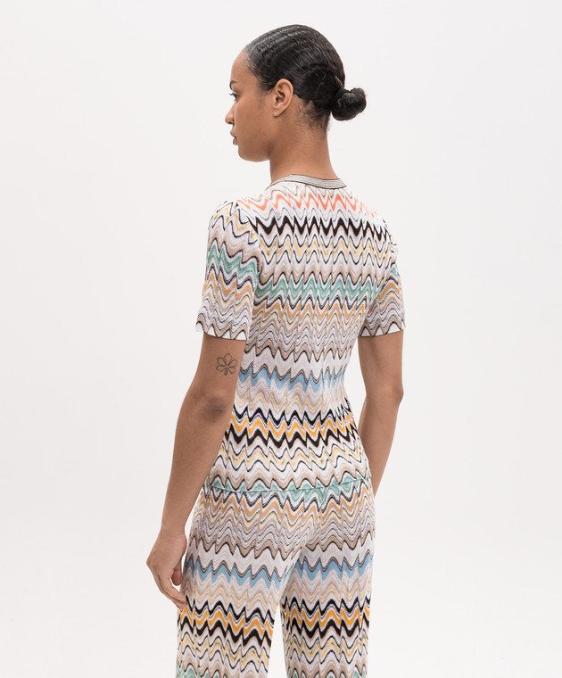 Missoni Топ кольору айворі у візерунок DS26SN1NBR015B зображення 4