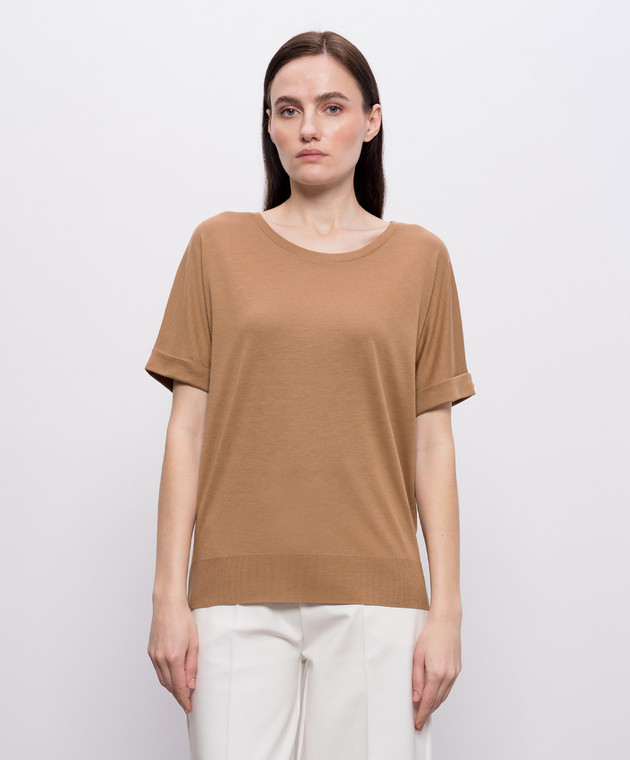 Herno Коричнева футболка JG000312D52056 зображення 3