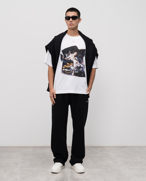 Off-White Біла футболка Cupid Paper 44MAA120F5J00R