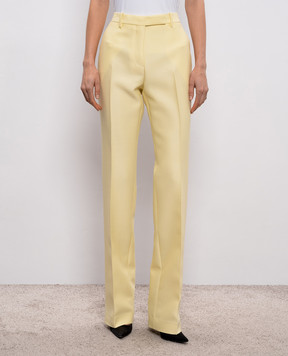 Tom Ford Жовті штани з вовни та шовку PAW676FAX1666