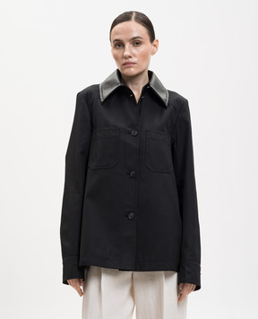 Max Mara Sportmax Черная куртка SUPERBO с плиссированием SPXSUPERBO