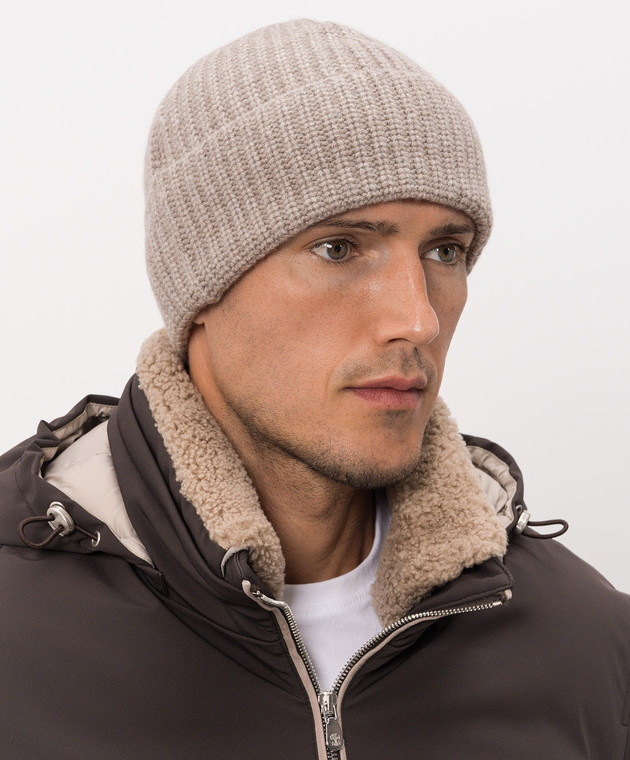 Brunello Cucinelli Шапка сірого кольору M2294920 зображення 2