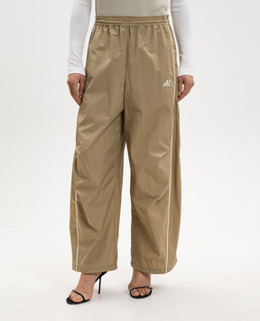 Juun.j джоггеры цвета хаки с логотипом JW6321W04A