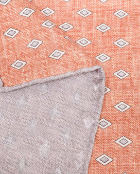 Brunello Cucinelli Помаранчева хустка-паше із шовку MX8730091