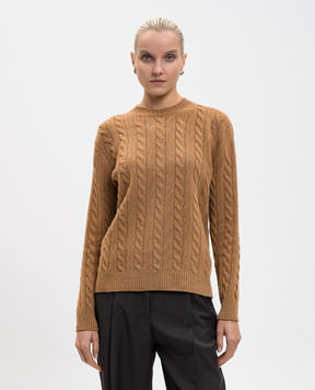 The Row Коричневий светр Lido з вовни 10069Y961