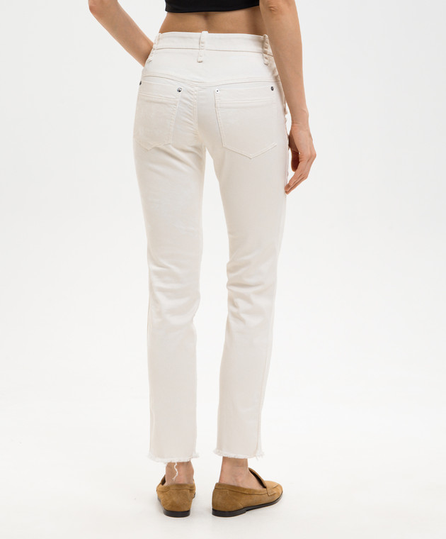 Masnada Джинси кольору айворі 8042 зображення 4