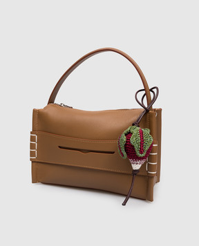 JW Anderson Вязаный брелок для сумки в форме редиса AC0423FA0496