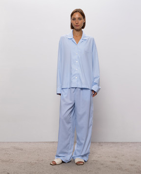 Dore & Rose Блакитна піжама в смужку LONGSLEEVESTRIPEDPJ