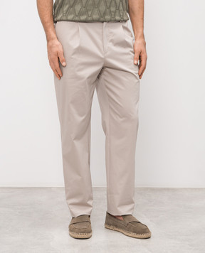 Agnona Сірі штани T709U3YU2112