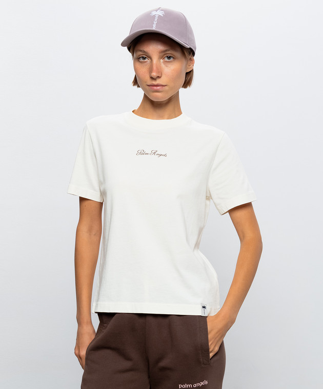 Palm Angels Фиолетовая кепка с вышивкой логотипа PAWLB001FB010w изображение 2