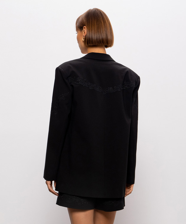 Twinset Черный жакет с вышивкой 262AQ2011 изображение 4