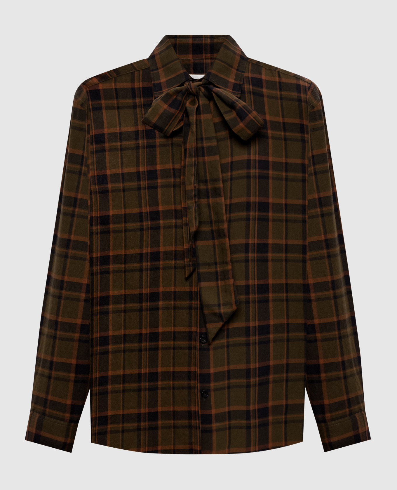 

Зеленая рубашка в клетку Lavallière, Зеленый, Рубашки