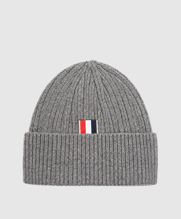 Thom Browne Сіра шапка з кашеміру MKH009A00011 зображення 3