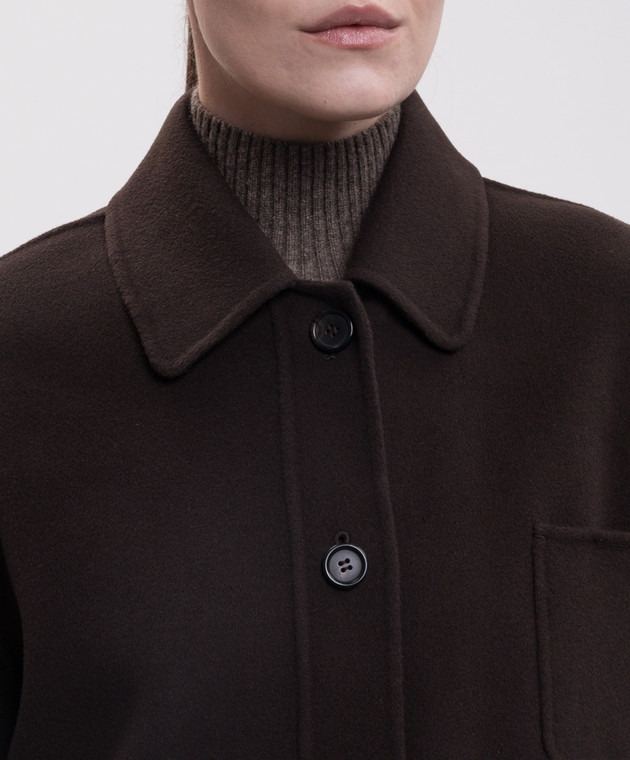 Max Mara Коричнева куртка CLOE з вовни SMMCLOE зображення 5
