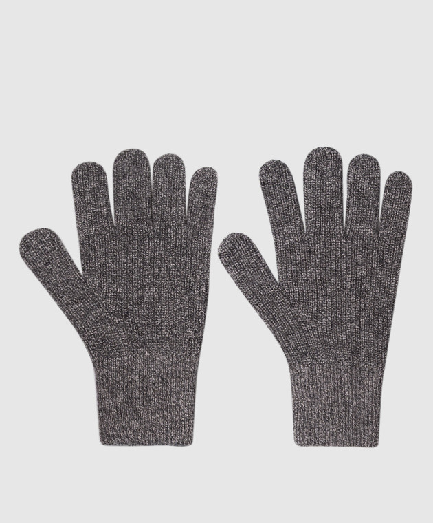 Brunello Cucinelli Сірі рукавички з кашеміру MQS95908