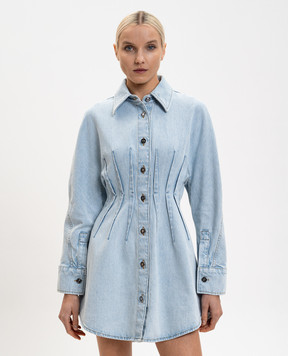 Givenchy Блакитна джинсова сукня міні з логотипом BW22QS517P