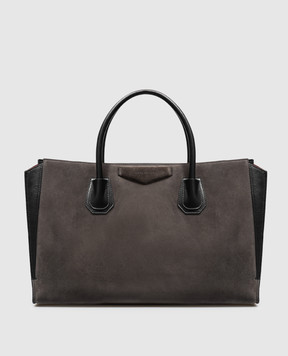 Givenchy Серая сумка замшевая тоут Catchall BB518KB2D6