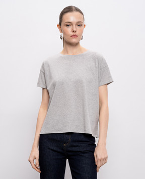 Loulou de Saison Серая меланжевая футболка BASILUZZO BASILUZZOLDS