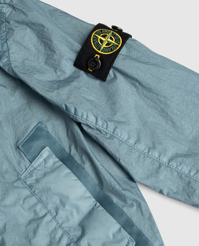 Stone Island Дитяча блакитна куртка з логотипом L1S164100003S0A2368