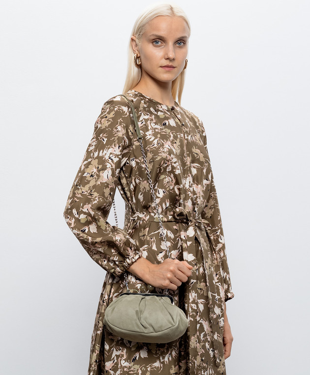 Max Mara Weekend Зелена замшева сумка KAVALOIS WKAVALOIS зображення 2