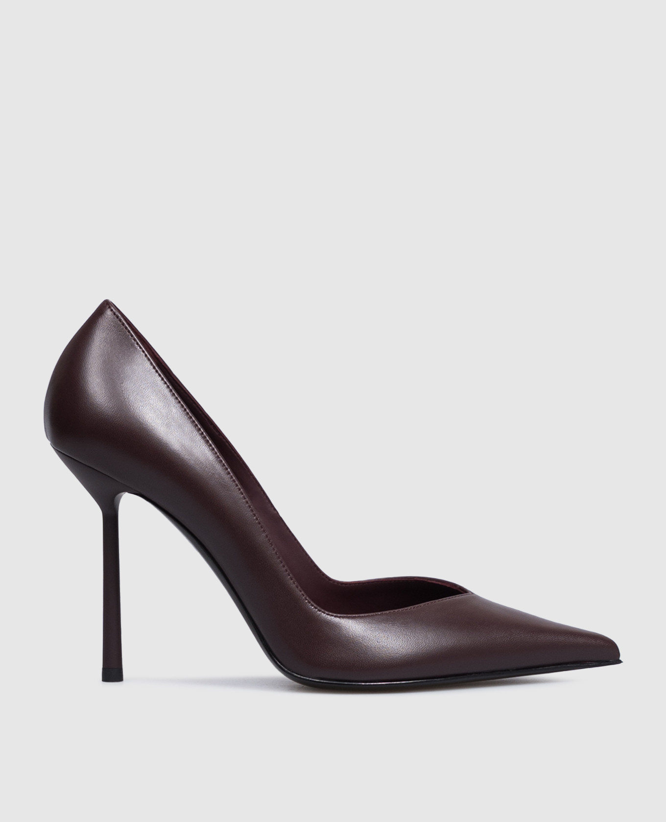 Бордовые кожаные туфли Vivienne