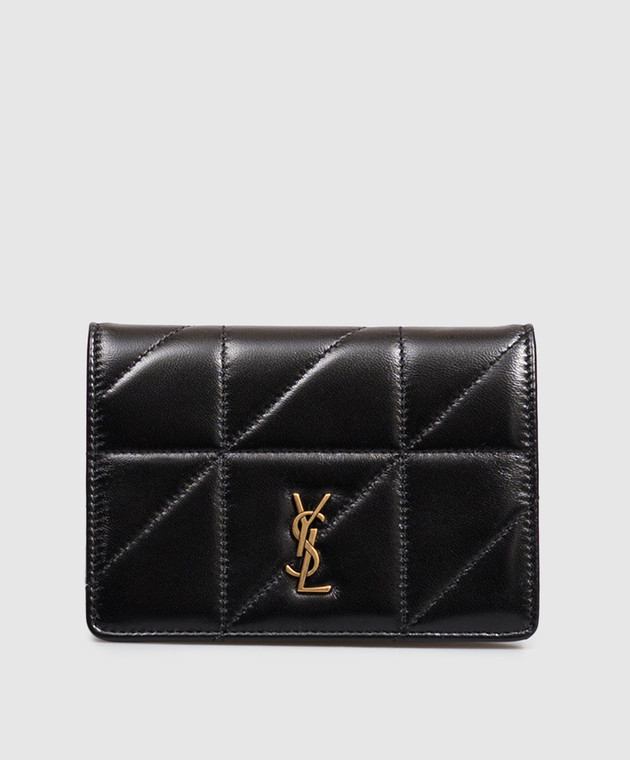Saint Laurent Черная кожаная обложка для паспорта JAMIE 863034AAG7X